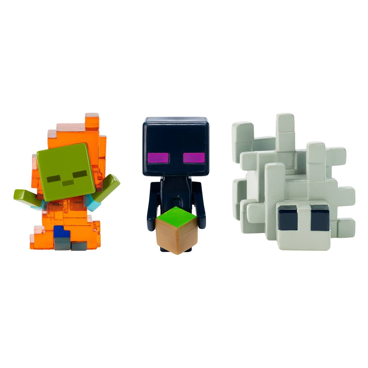 Minecraft 3-Pack Zombie in Flames, Enderman, Silverfish L2859