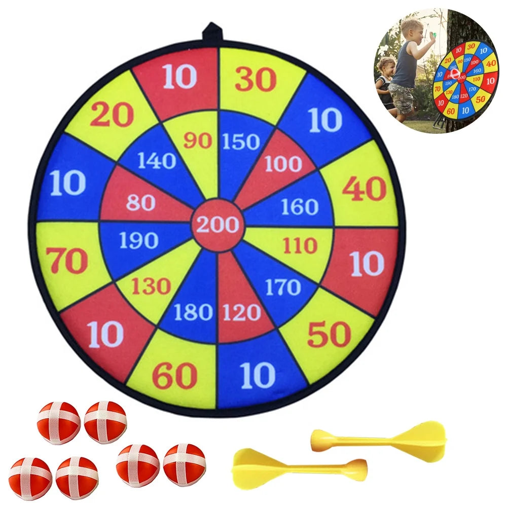 Large Fabric Dartboard with 6 Sticky Balls and a Hook Y7693