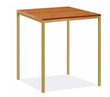 Cherry Top Bar Table with Gold Base T721
