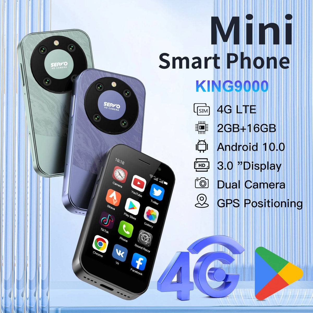 3.0" HD Display 4G LTE Mini Smartphone Y3167