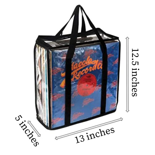 Vinyl Record Storage Cases 6 Pack Clear PVC X326445