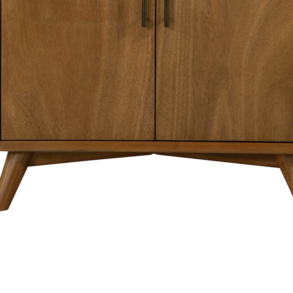 Small Wooden Bar Cabinet with Two Doors G97741