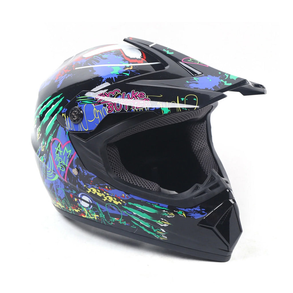 DOT Motocross Helmet Gloves Goggles Combo V4619