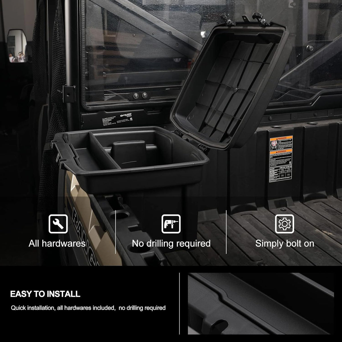 Rear Cargo Box Trunk Bed Tool Storage Bin J414213
