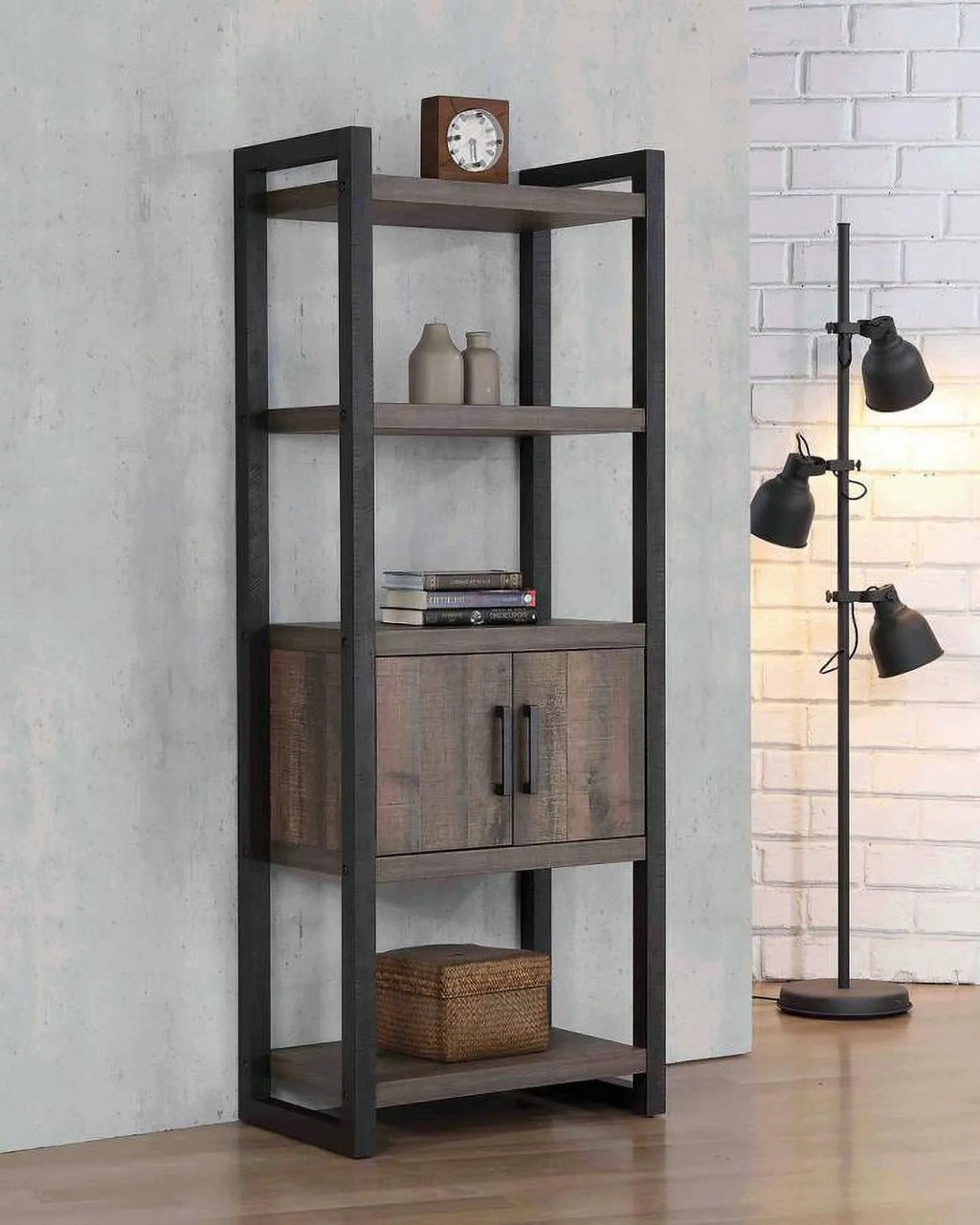 Weathered Oak Bookcase X201