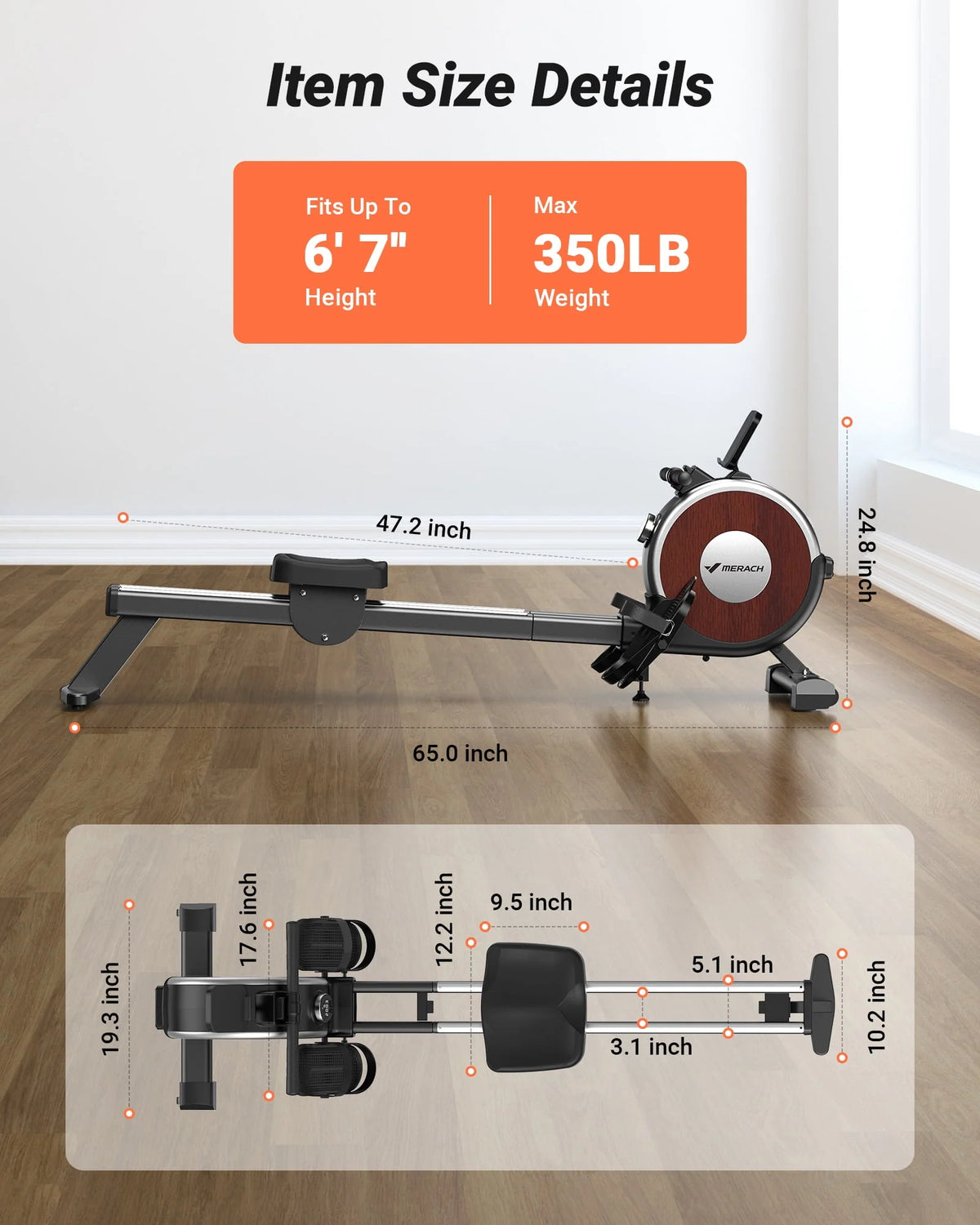 Quiet Magnetic Rower H21698