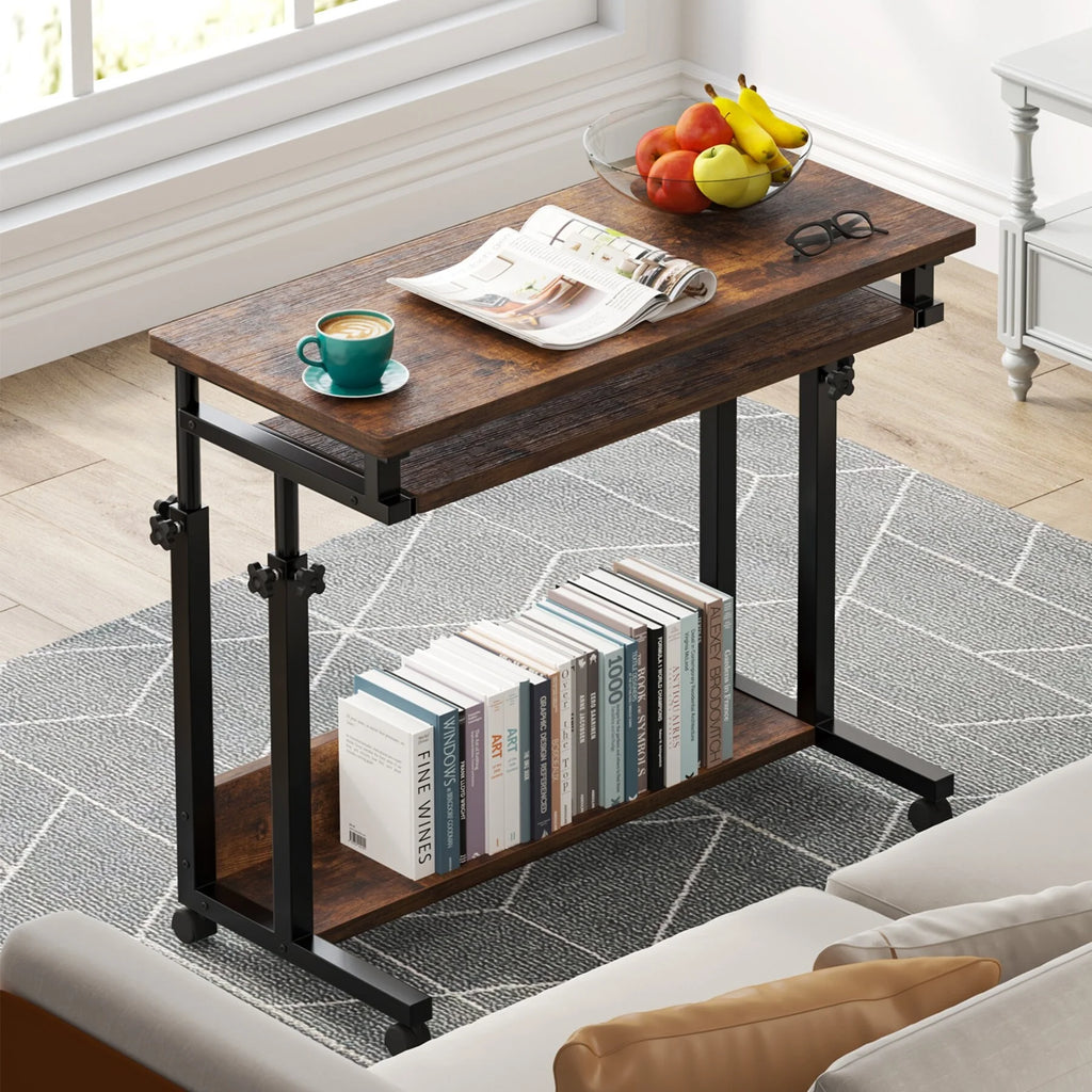 Portable Black Adjustable C Table O8020