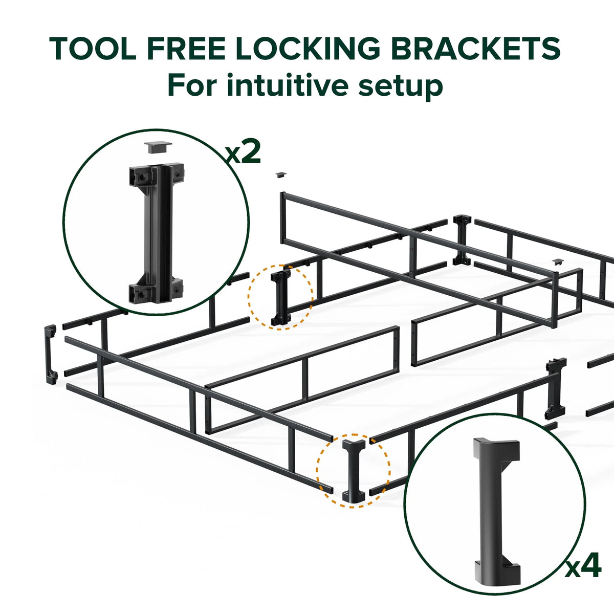 7 Inch Metal Box Spring, Twin S5722