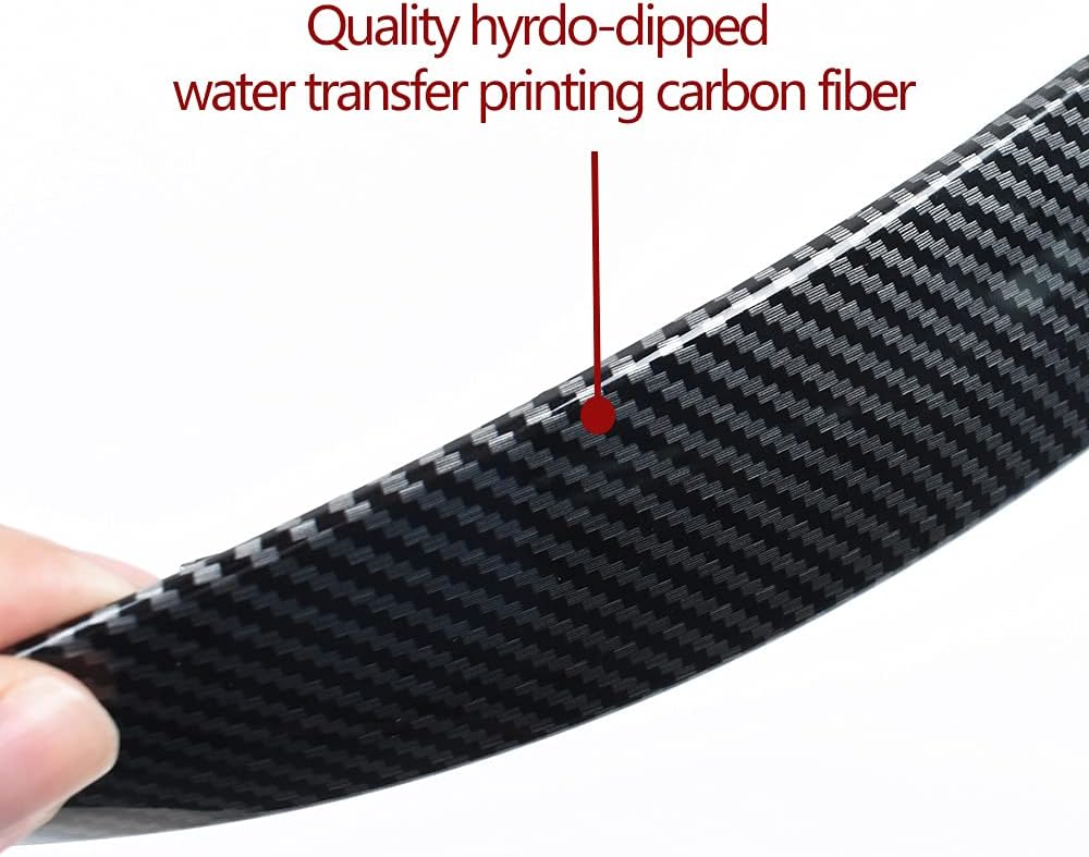 Left Right Interior Door Pull Handle Cover Trim Replacement, Carbon Fiber, Pack of 2 J820