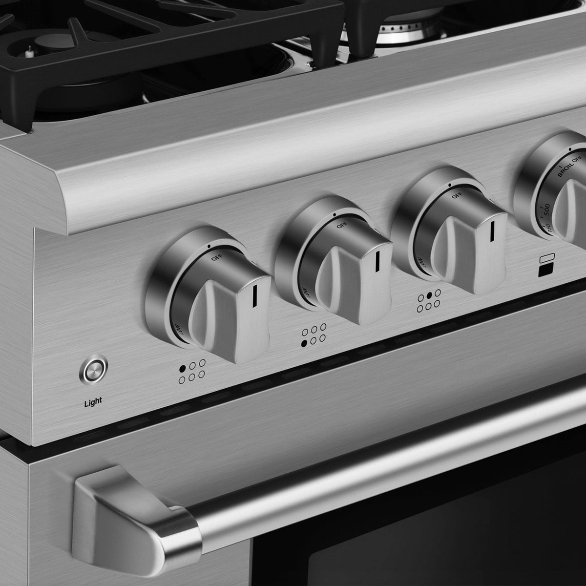 36 in. Recessed Gas Stove Cooktop with 5 Sealed Burners in Stainless Steel T146028