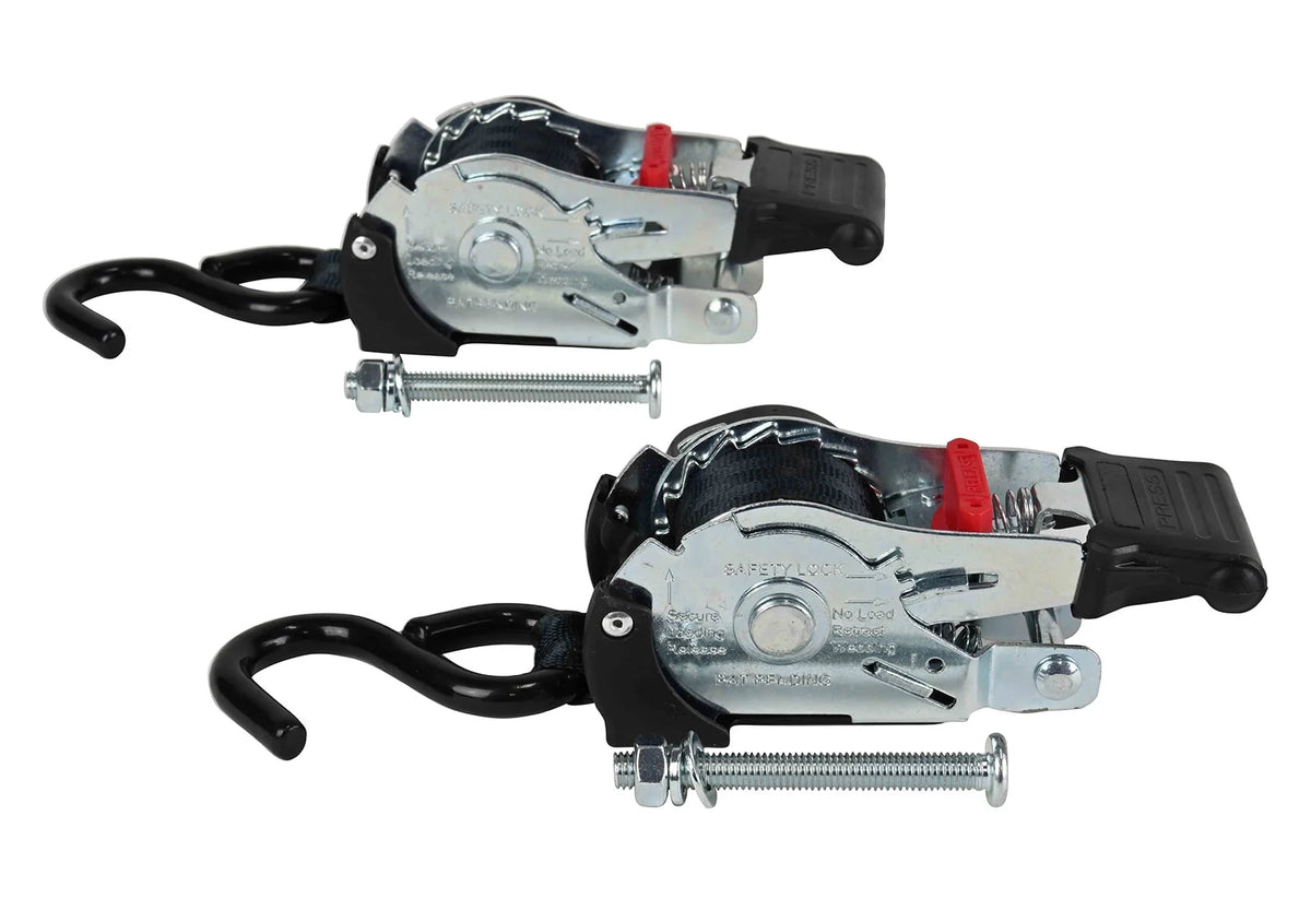 2 Pack 1'' x 10' Retractable Ratchet Straps K56333