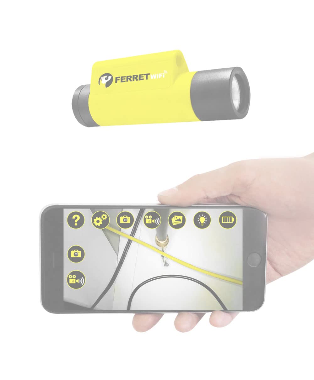 Wireless Inspection Camera with 720p HD, Adjustable LED Lights, IP67 Rated O214