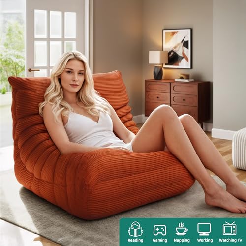 Grey Memory Foam Bean Bag Chair S6532
