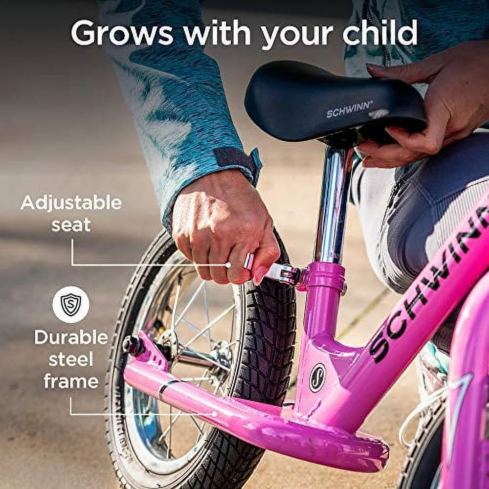 Pink 12-Inch Balance Bike A7741