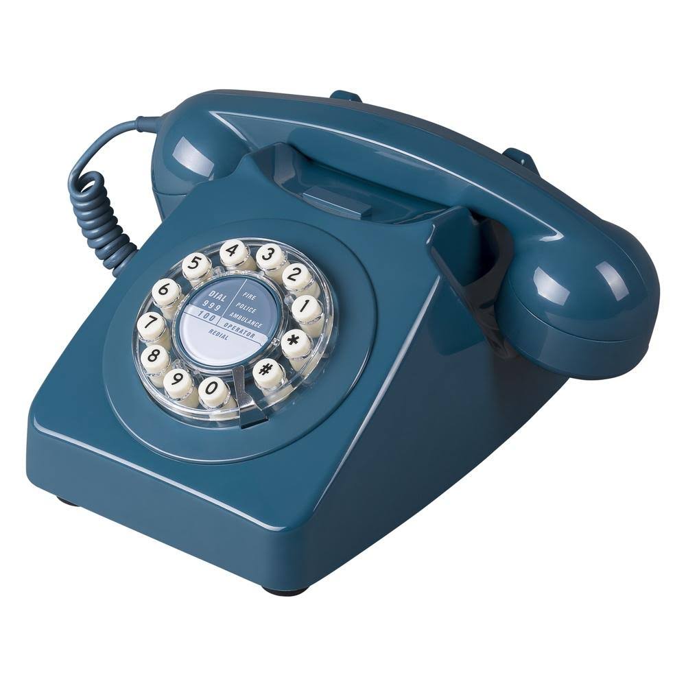 Rotary Design Landline Telephone Biscay Blue C986575