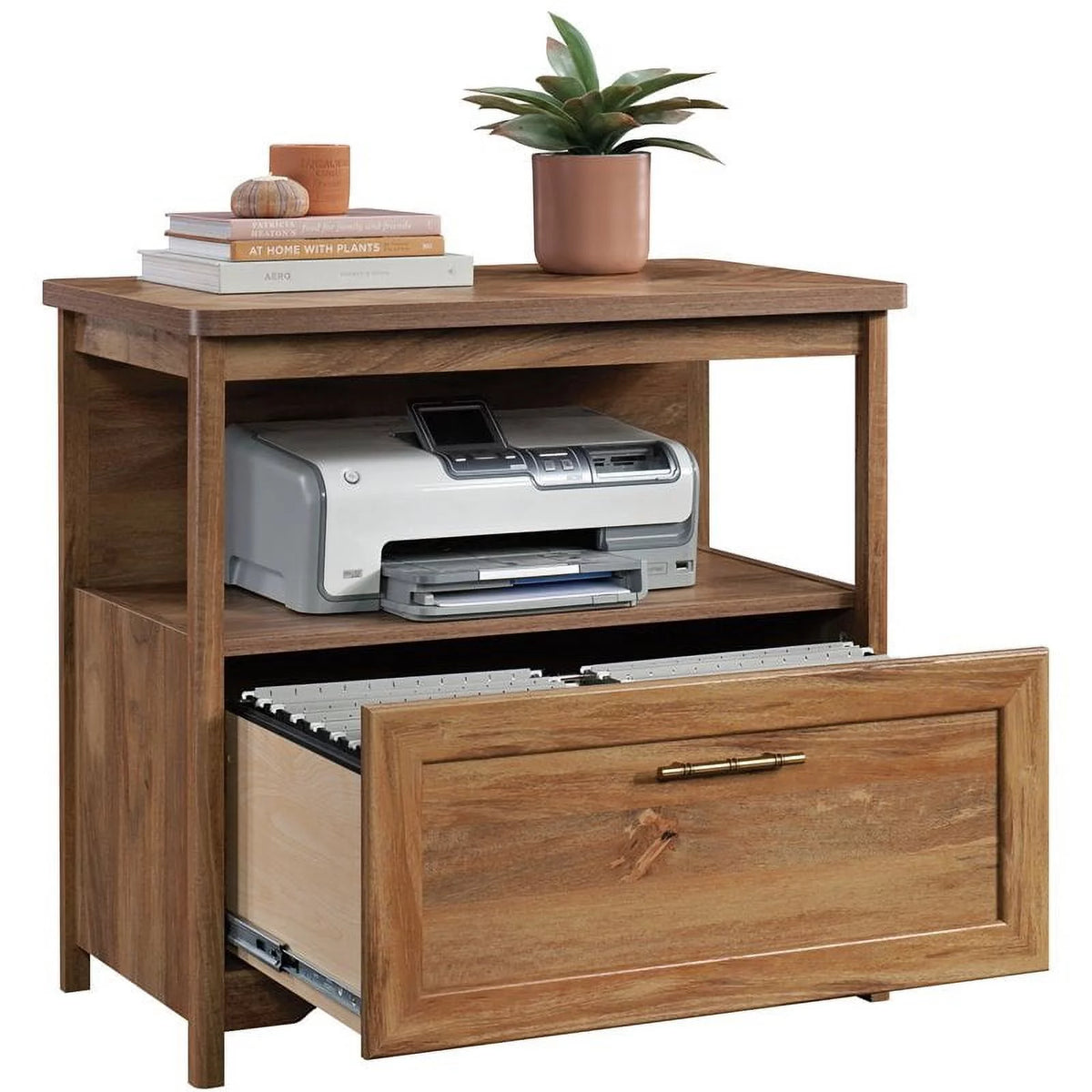 Sindoori Mango Finish Lateral Filing Cabinet S809542
