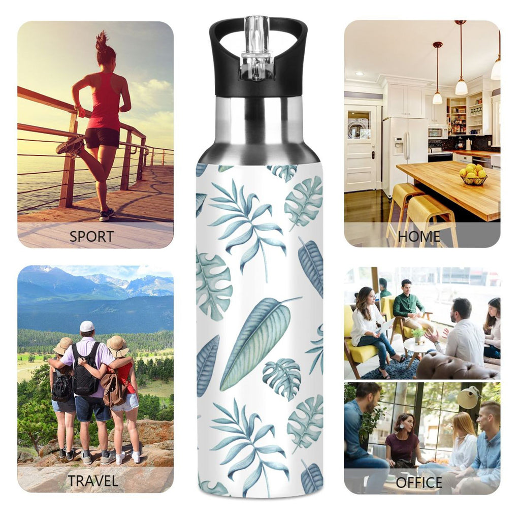 Insulated Stainless Steel Water Bottle with Straw Lid 20 oz D14403