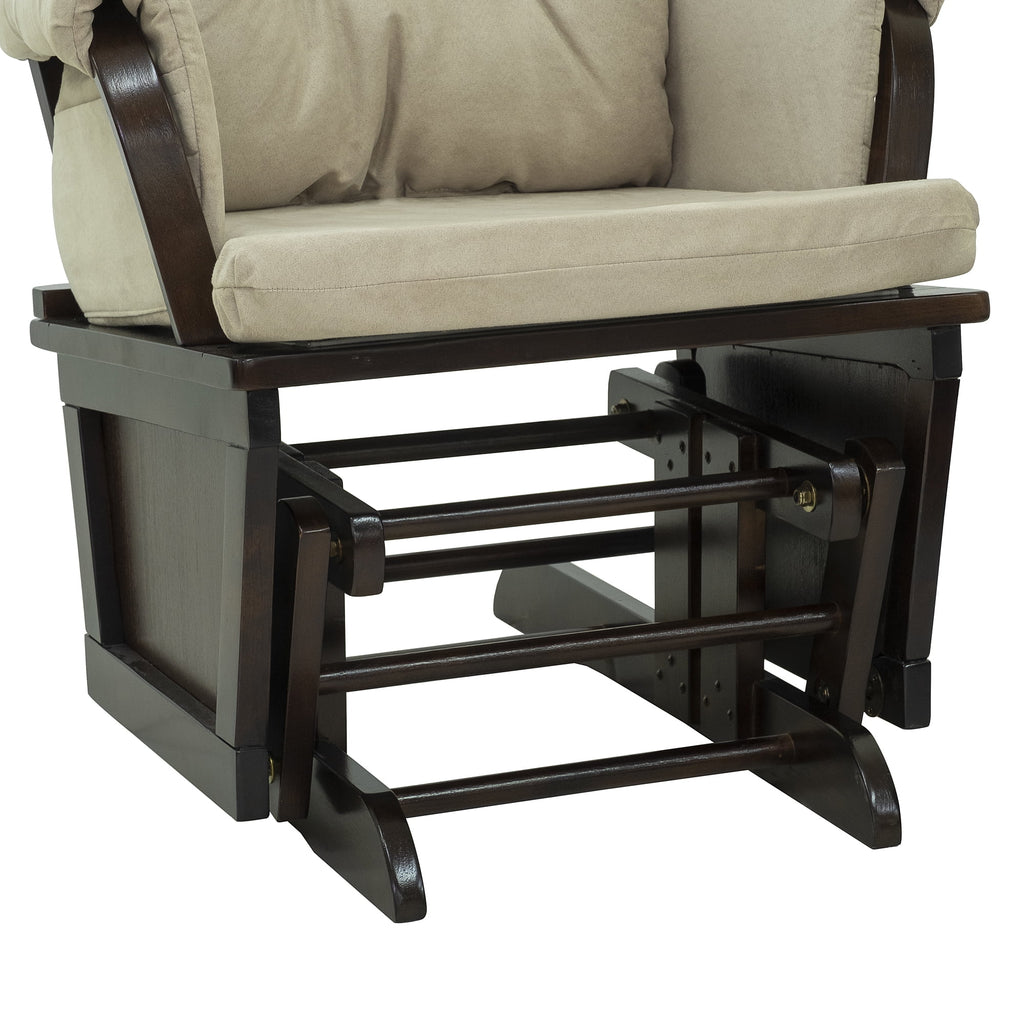 Cream White Rocking Chair with Ottoman M1016