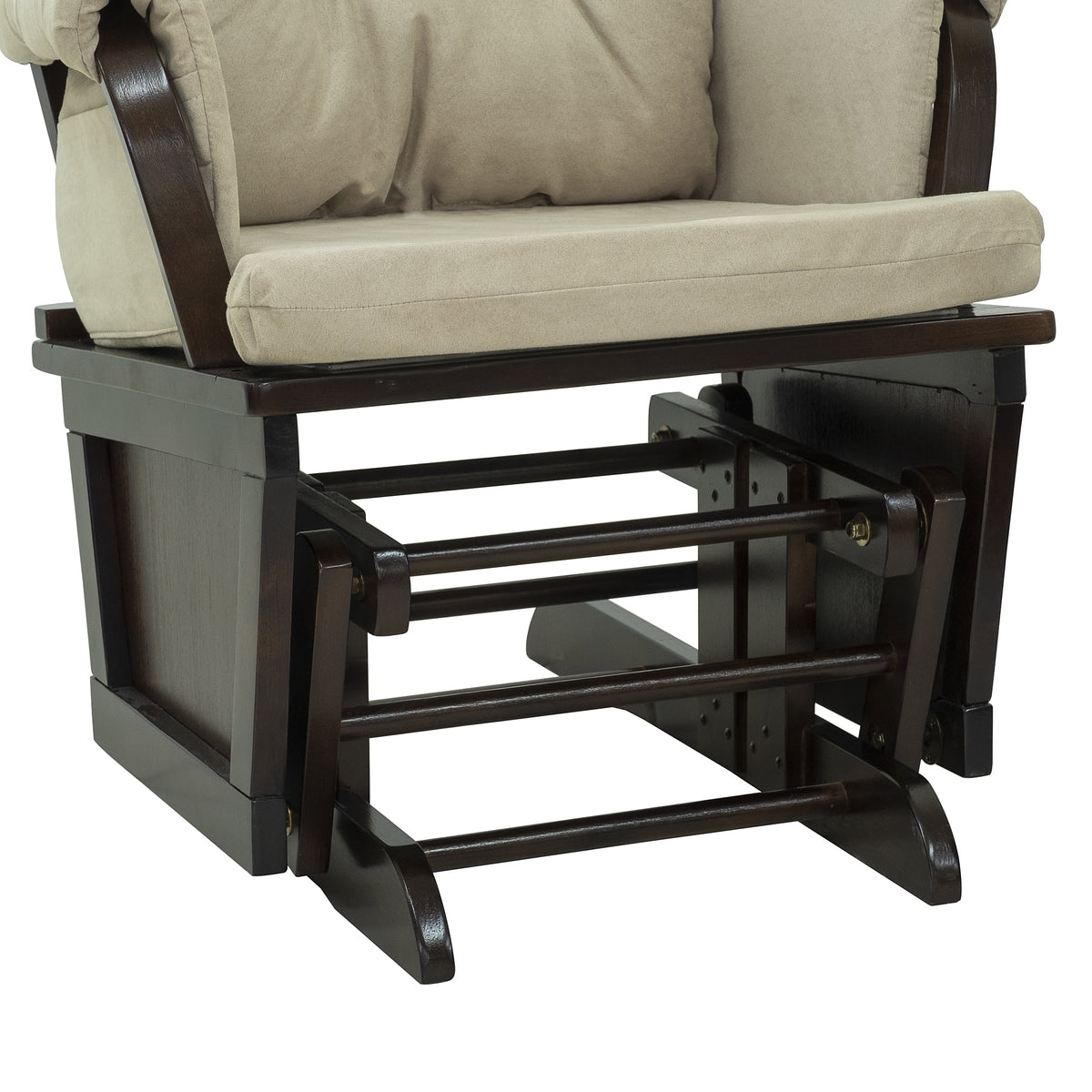 Cream White Rocking Chair with Ottoman M1016