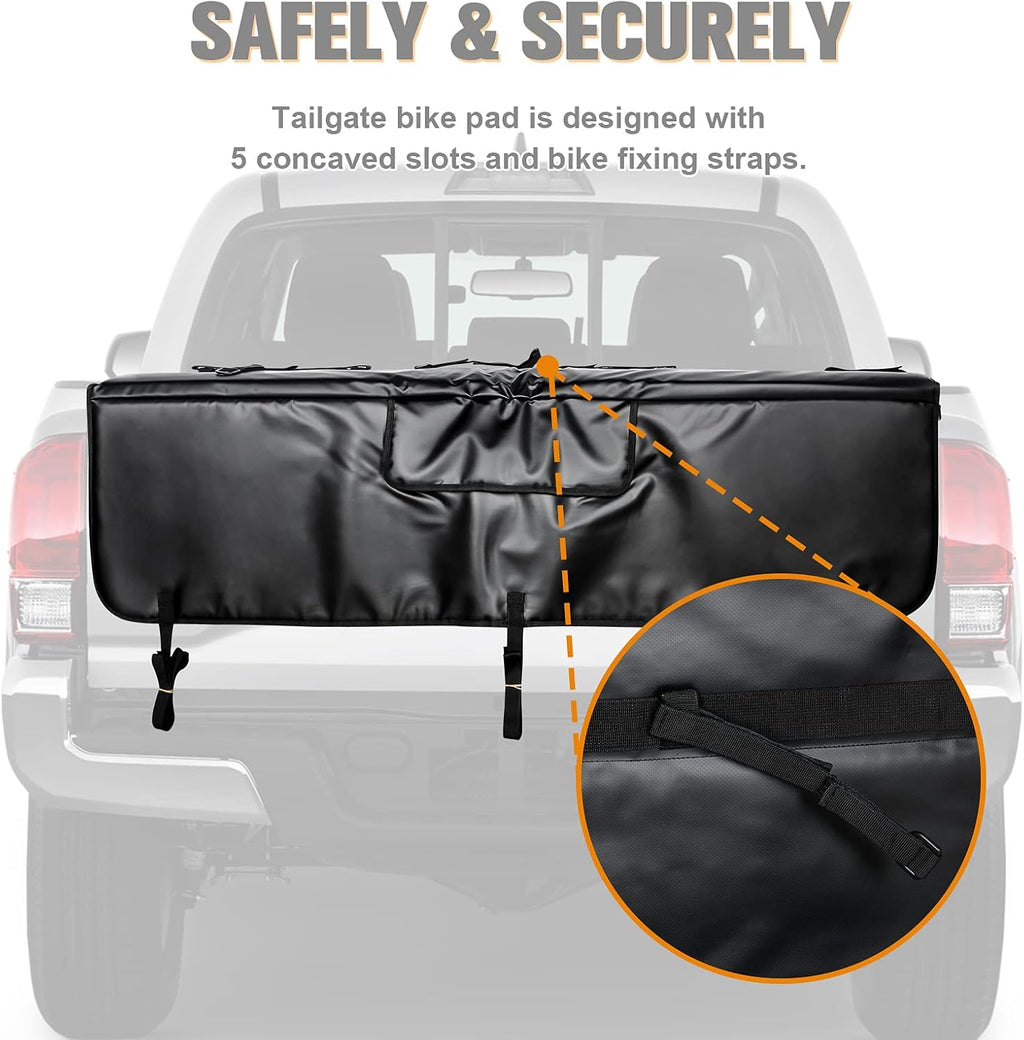 Tailgate Pad for Pickup Truck Bike Rack up to 5 Bikes S374412
