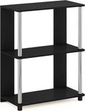 3-Tier Bookcase with Stainless Steel Tubes N3152