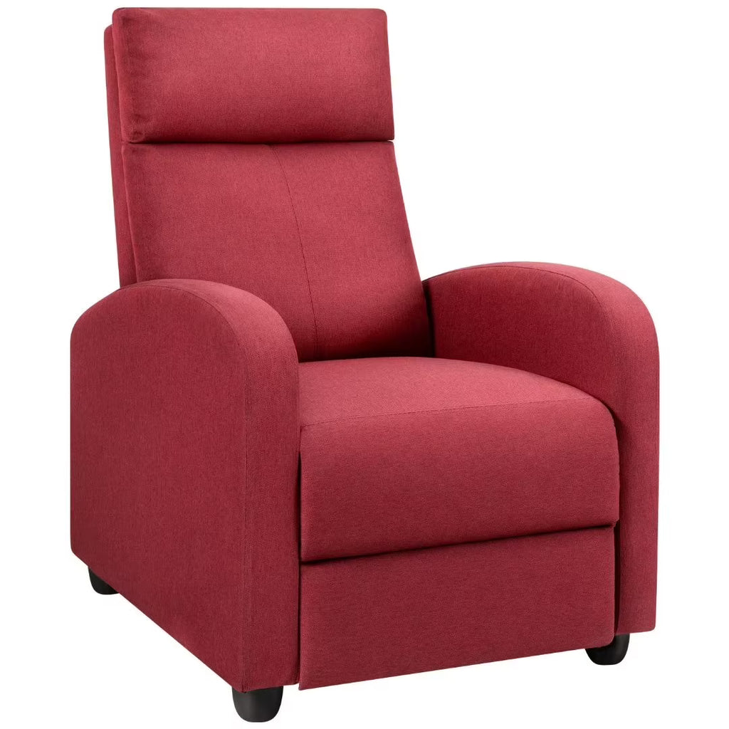 Red Fabric Recliner Z3609
