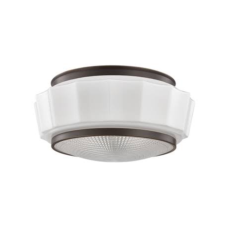 Polished Nickel 2 Light Flush Mount Q4510