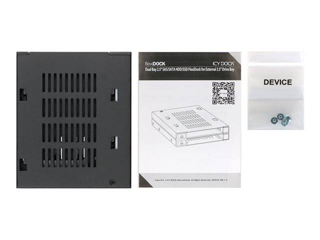Dual Bay 2.5 SAS / SATA HDD / SSD for External 3.5 Drive Bay Z252248