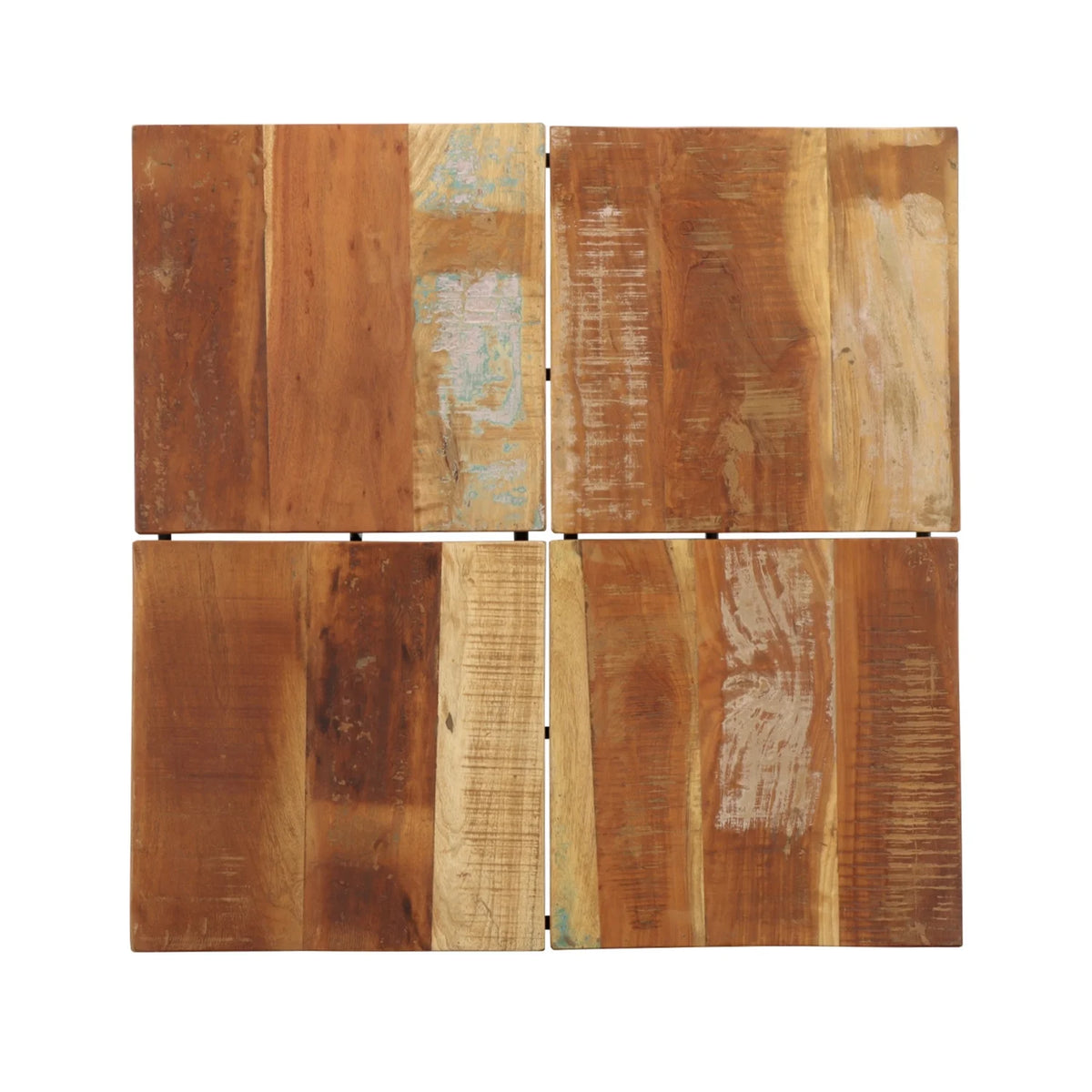 Reclaimed Wood & Iron Square Cocktail Table X928343