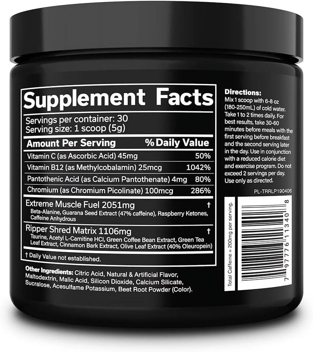 Fat Burner Weight Loss Formula 30 Serves P154173