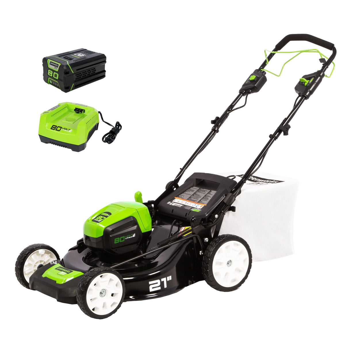 80V 21 Self Propelled Mower 5Ah Battery & Charger E1784