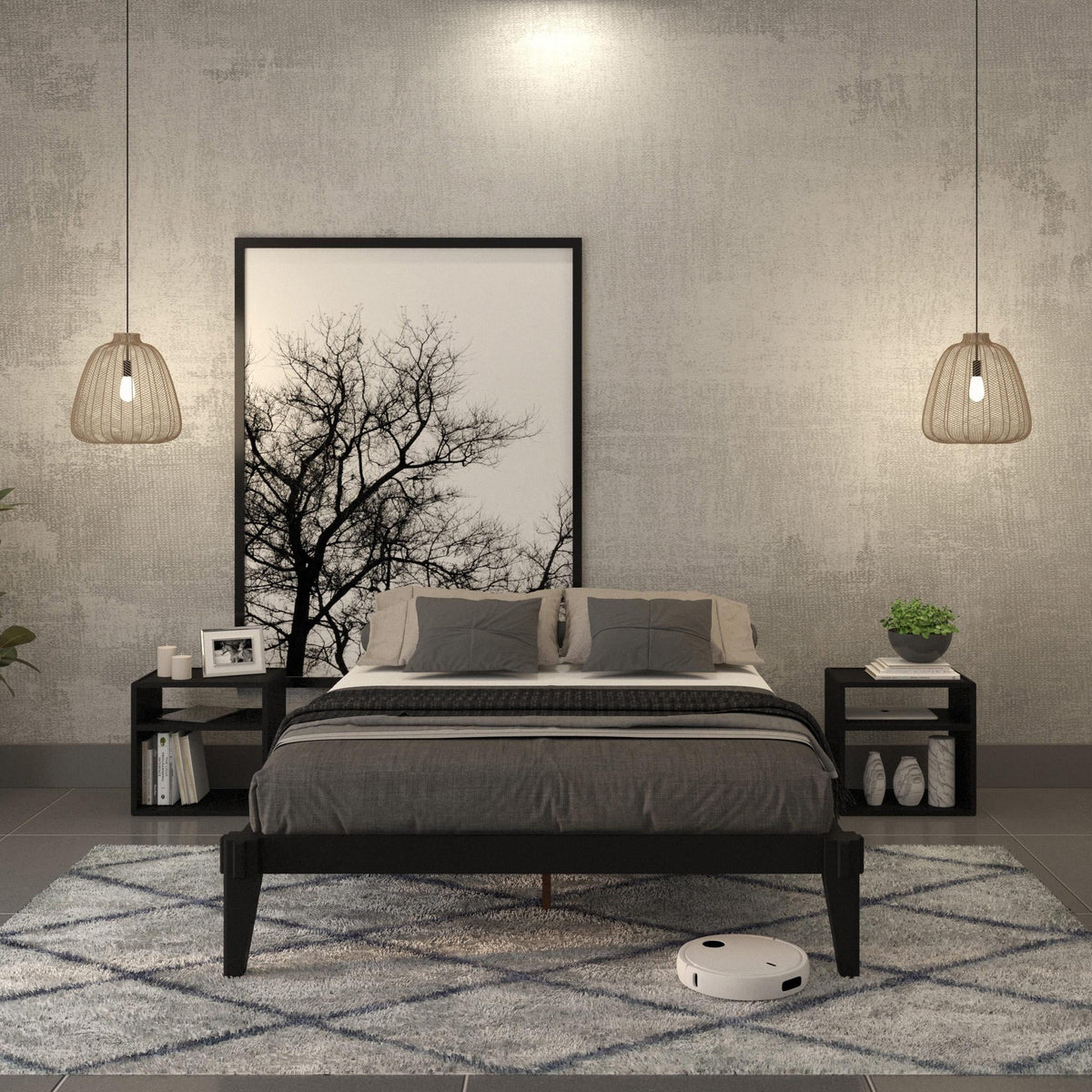 King Platform Bed Frame W24659