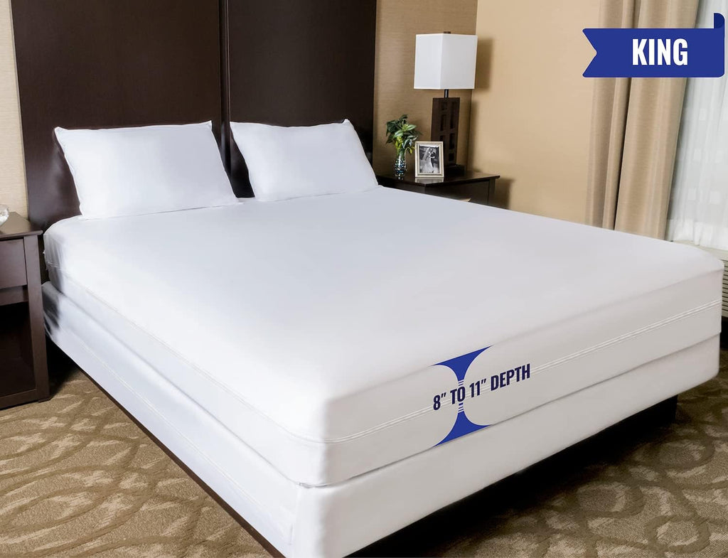 Waterproof Zippered Mattress Protector Bed Cover P88437