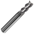 9mm 3 Flute 45° Helix Carbide Plain Shank End Mill Bright Uncoated V264