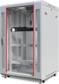 18U Wall Mount Gray IT Network Server Rack Cabinet Enclosure 24 Inch Depth T859