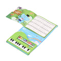 20-Key Electronic Piano Book with Built-In Keyboard, Educational Music Toy for Kids A74565