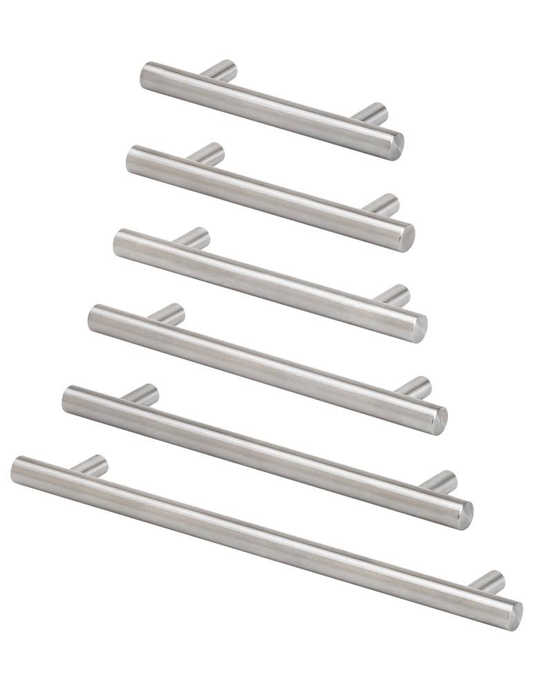 Satin Chrome Kitchen Cabinet and Drawer Pulls V37179