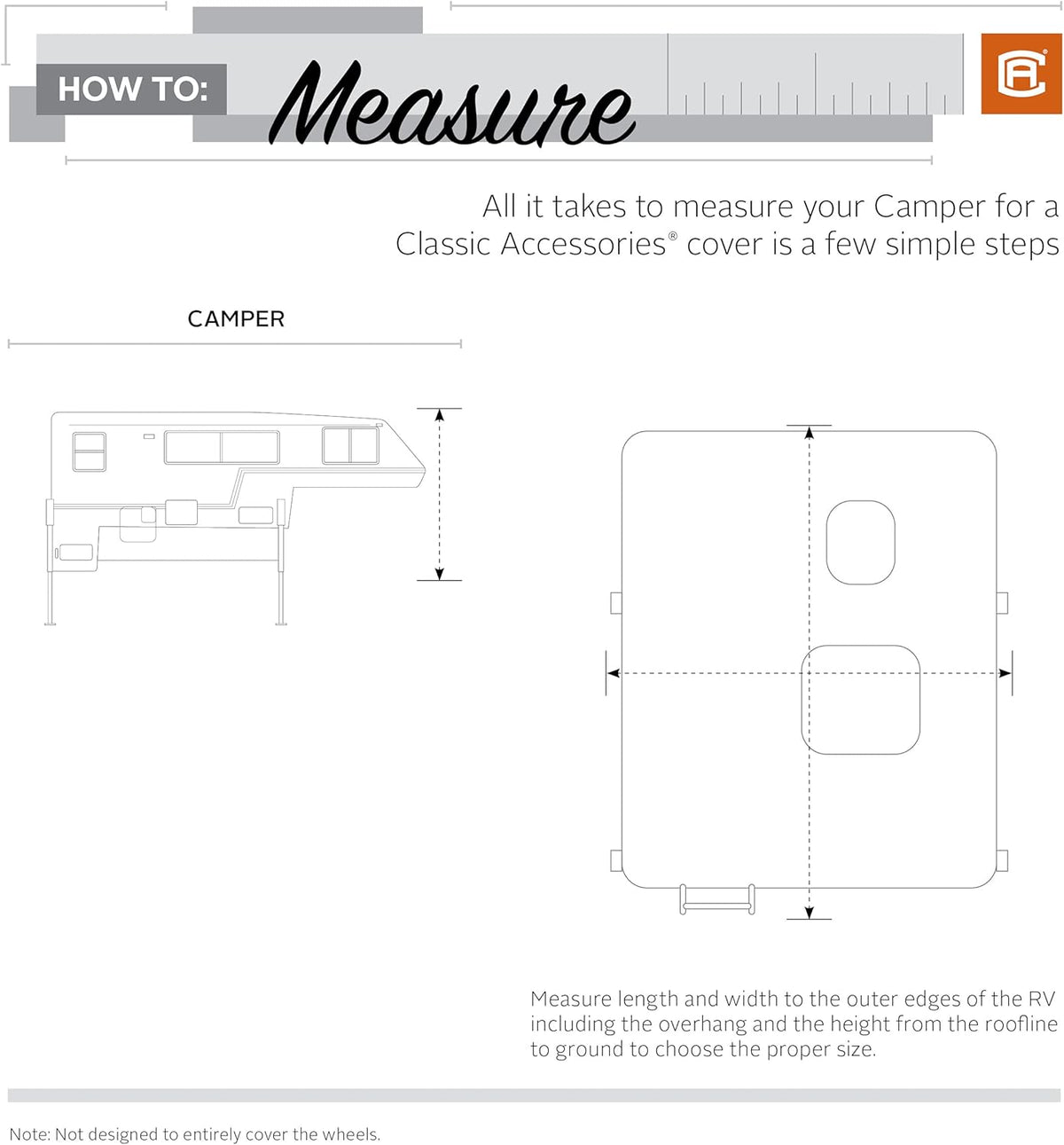 Deluxe Camper Cover, Fits 6' - 8' Campers C966732