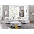 White Sectional M55595