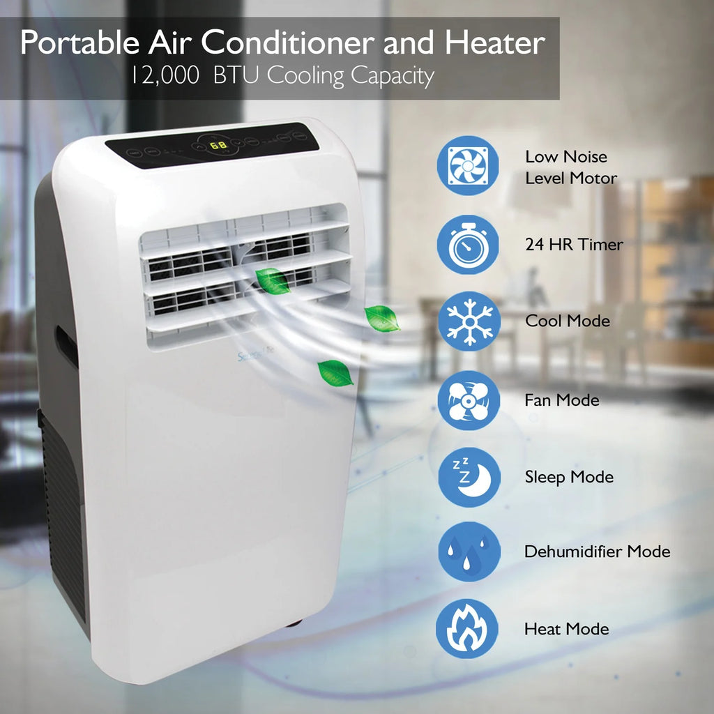 Portable 12000 BTU Air Conditioner & Heater Q62387
