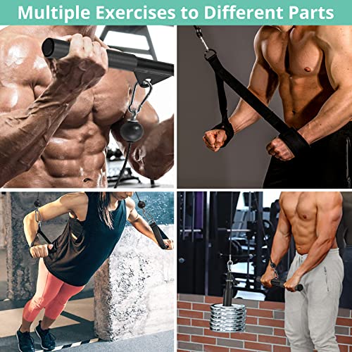 Pulley System with Tricep Rope and LAT Pull Down Bar V11079