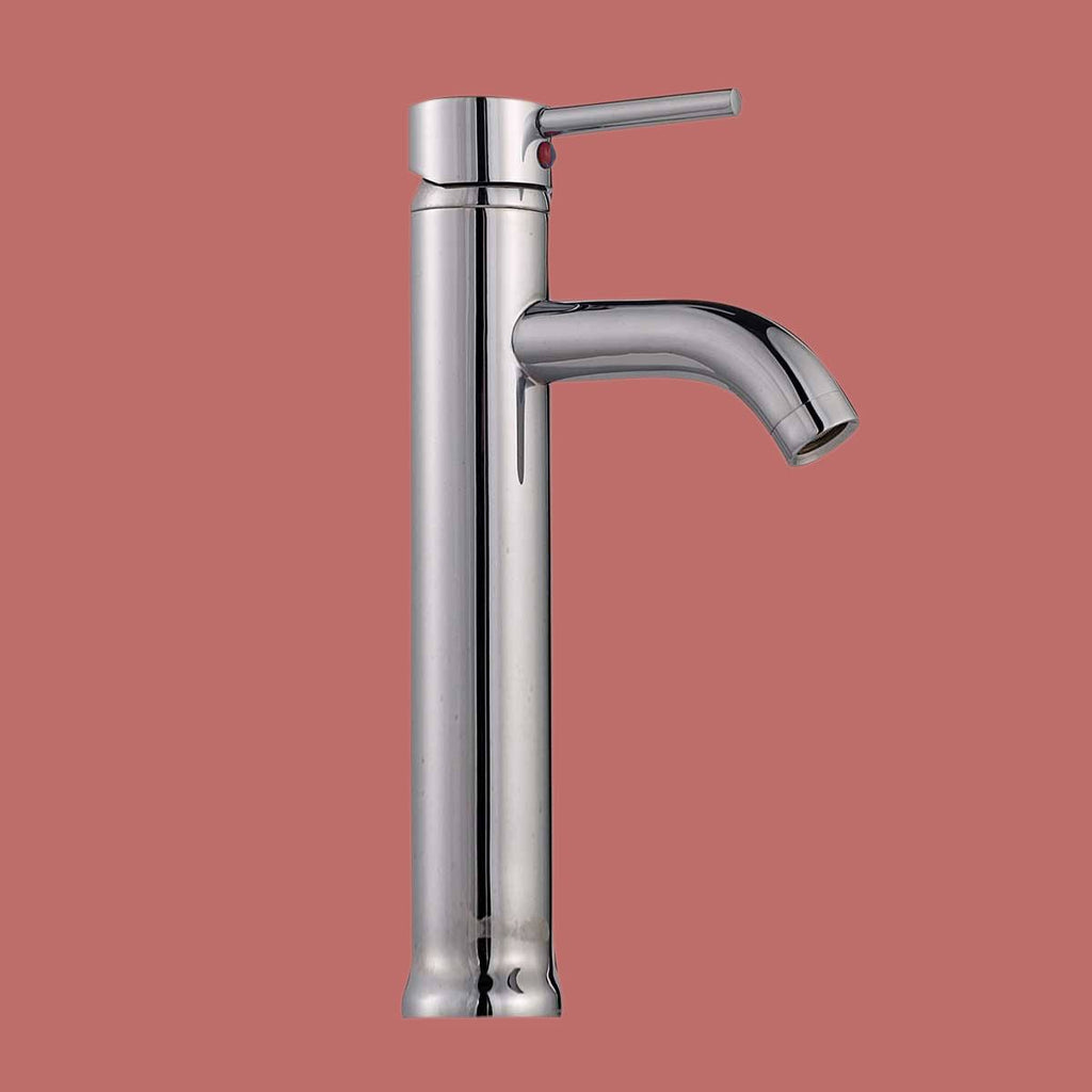Chrome Solid Brass Single Hole Bathroom Faucet L743