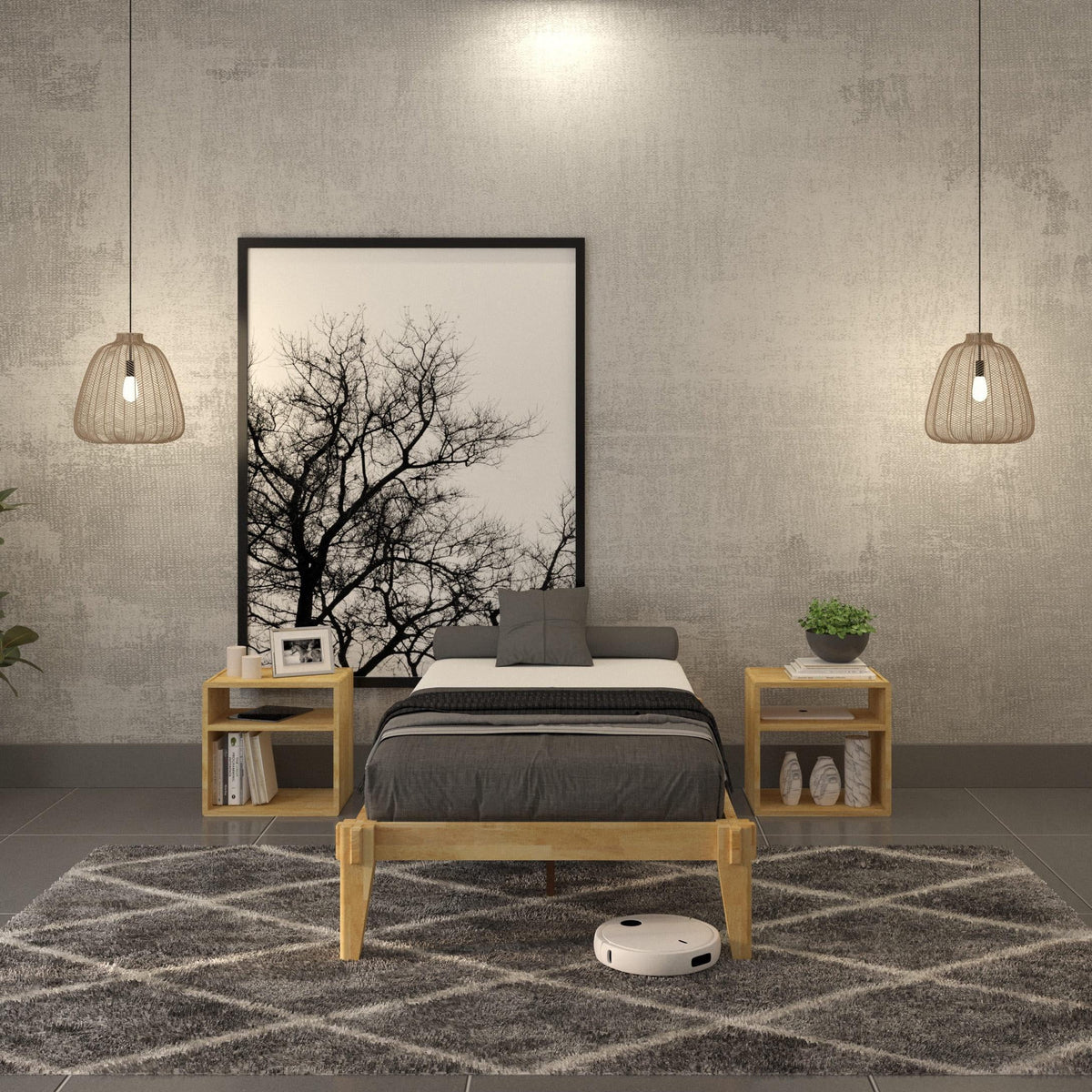 King Platform Bed Frame W24659
