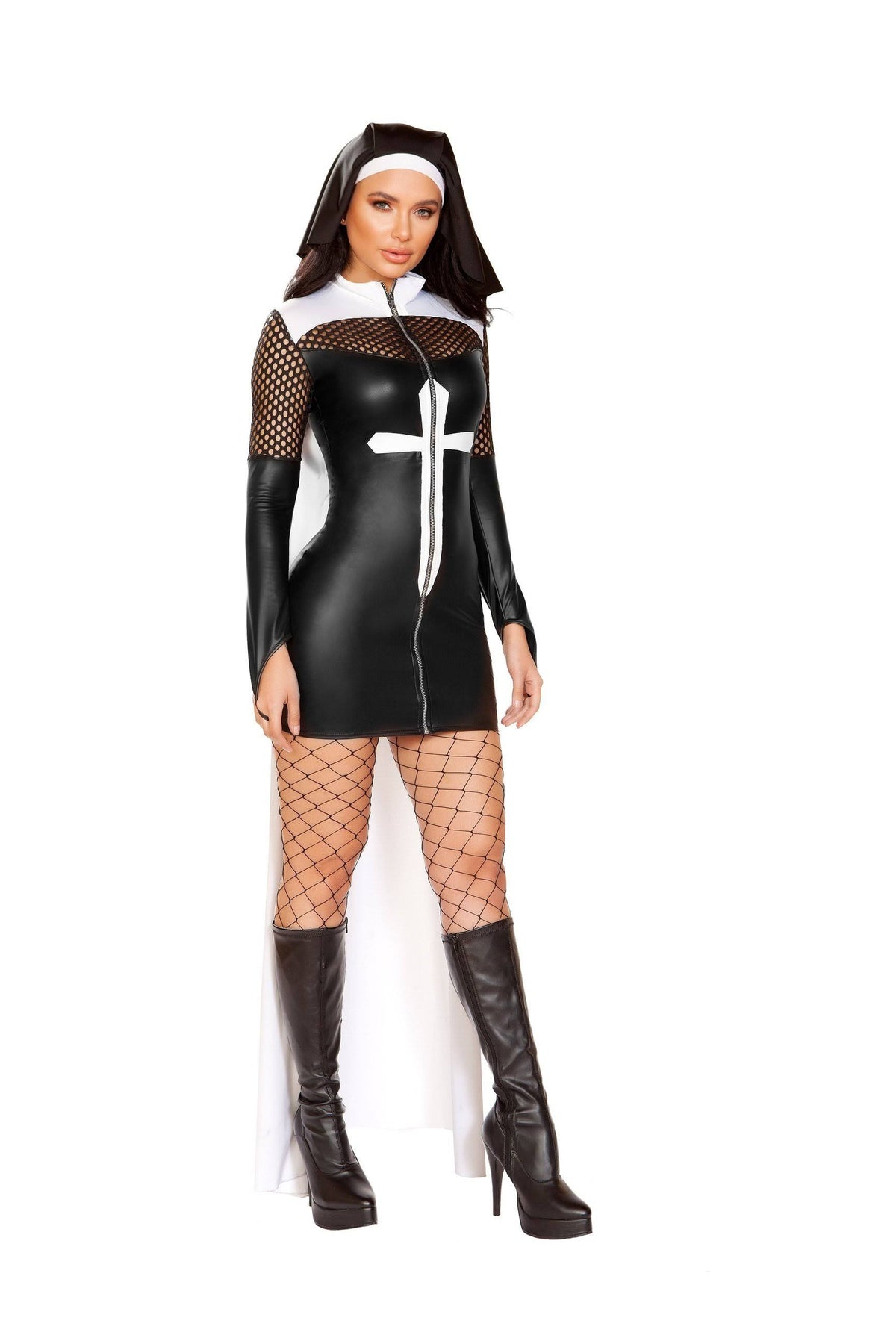 Black White 2pc Nun Costume Y528178