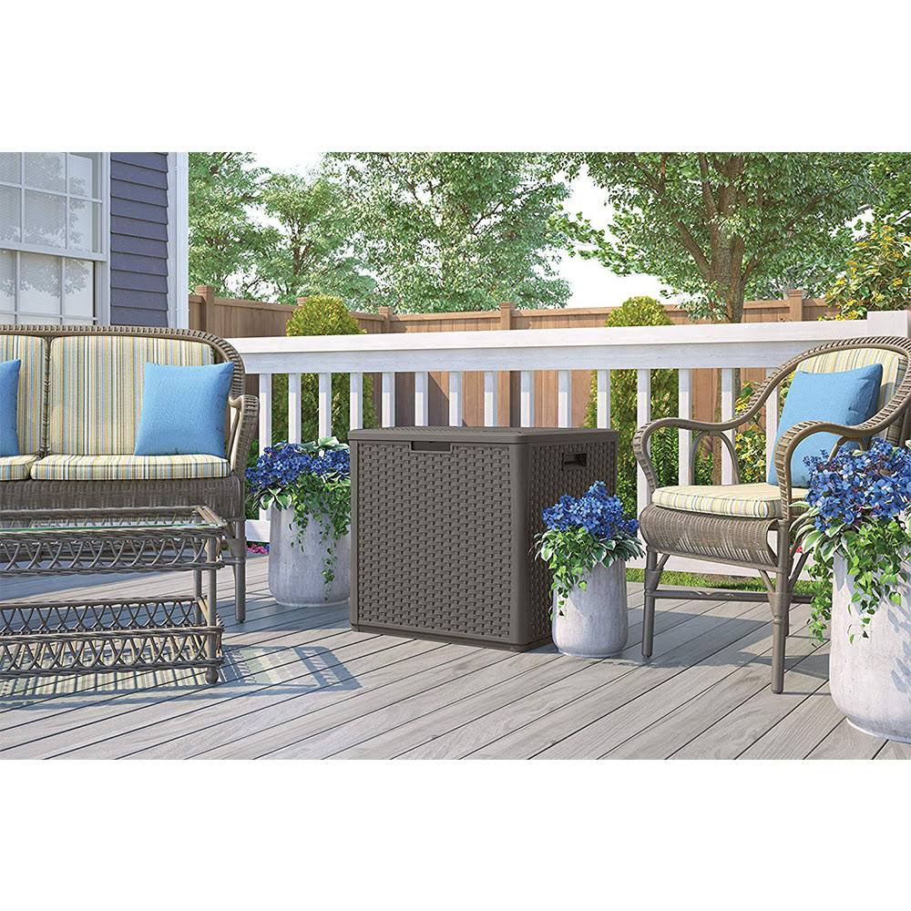 60 Gallon Resin Storage Deck Box 2 Pack H16557