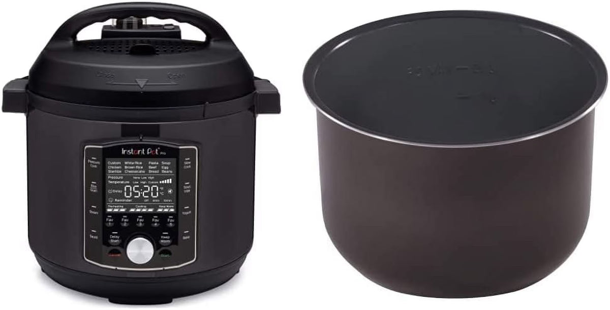 10-in-1 Slow Cooker with 8 Quart Ceramic Non Stick Inner Cooking Pot D4799