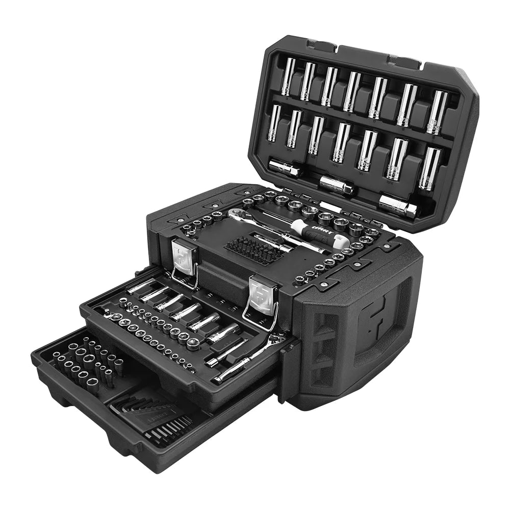 160-Piece Chrome Finish Mechanics Tool Set A8313