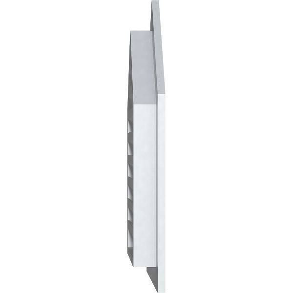 Peaked Top Gable Vent, PVC, 10/12 Pitch O68030
