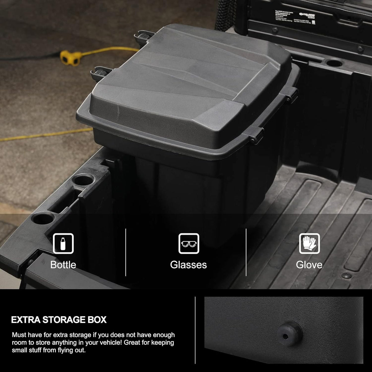 Rear Cargo Box Trunk Bed Tool Storage Bin J414213