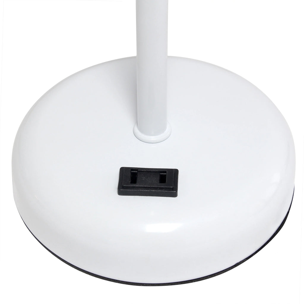 White Stick Lamp with Fabric Shade T895823